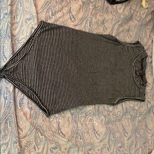 Black and white striped Forever 21 bodysuit